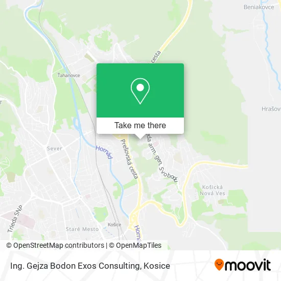 Ing. Gejza Bodon Exos Consulting map
