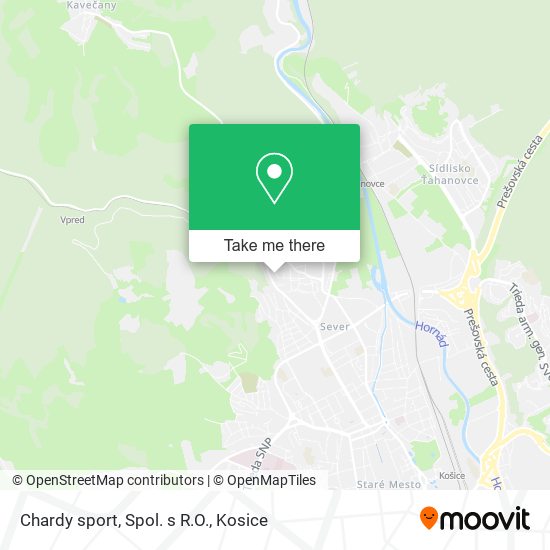 Chardy sport, Spol. s R.O. map