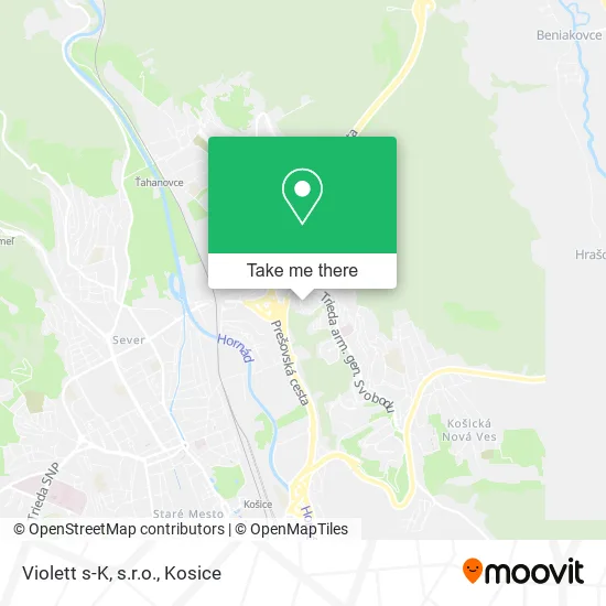 Violett s-K, s.r.o. map