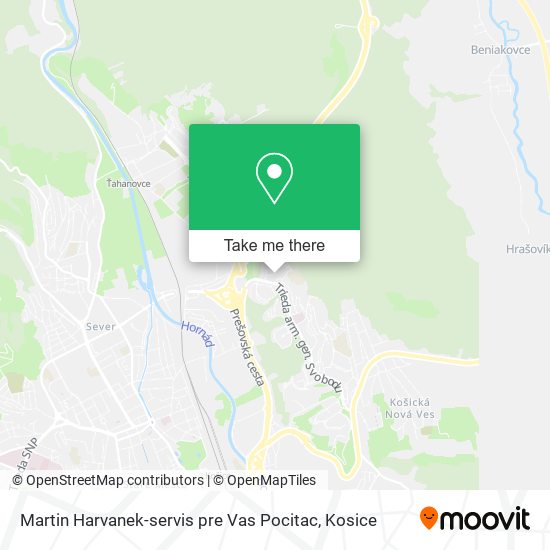 Martin Harvanek-servis pre Vas Pocitac map