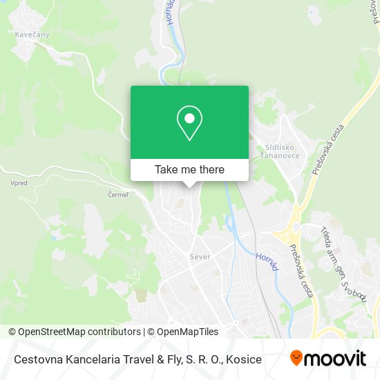 Cestovna Kancelaria Travel & Fly, S. R. O. map