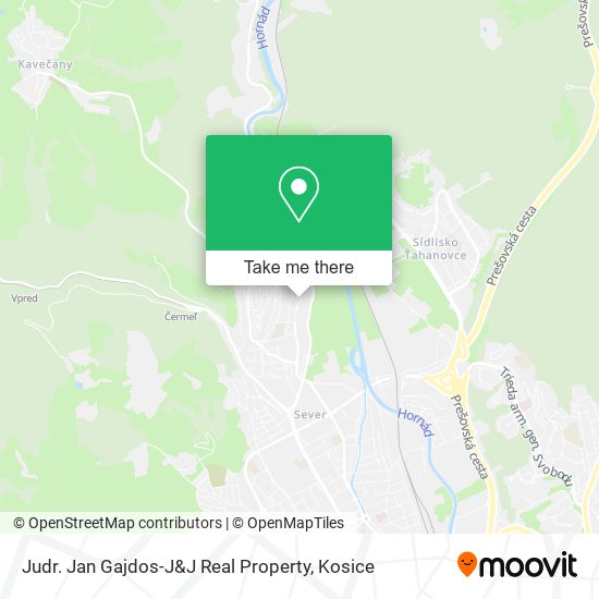 Judr. Jan Gajdos-J&J Real Property map