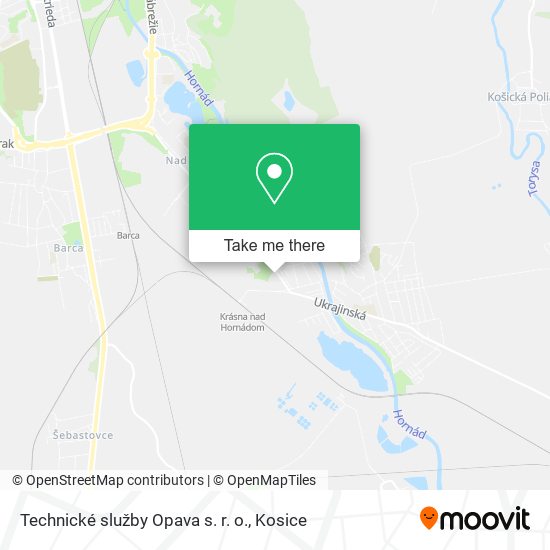 Technické služby Opava s. r. o. map