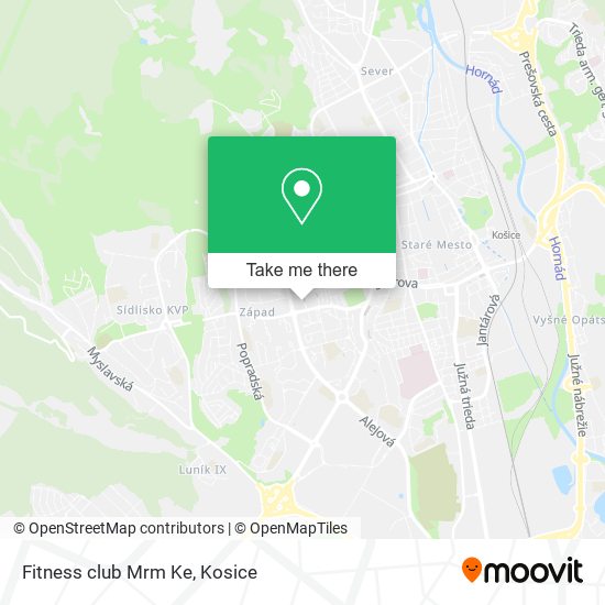 Fitness club Mrm Ke map