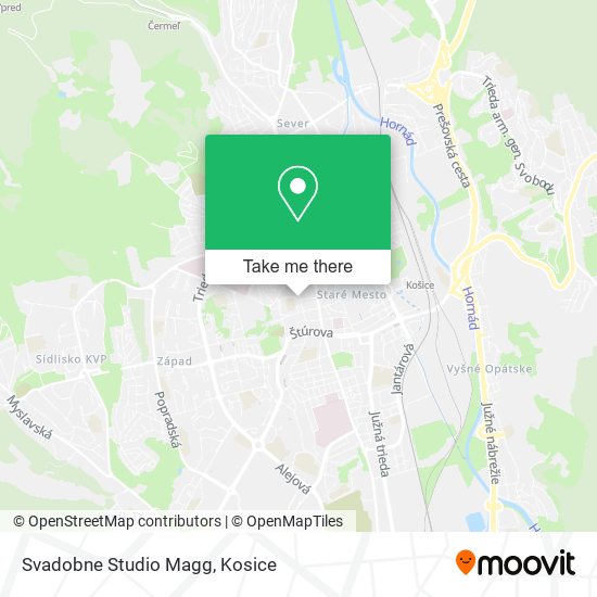 Svadobne Studio Magg map