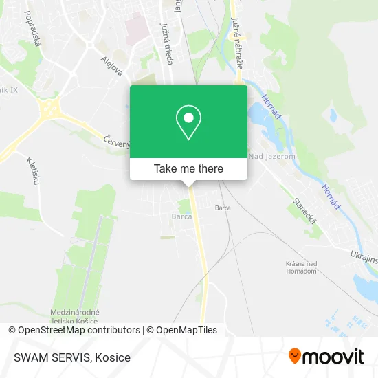 SWAM SERVIS map