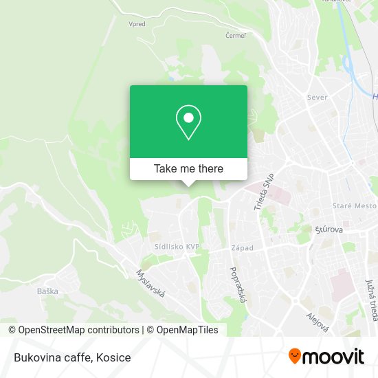 Bukovina caffe map