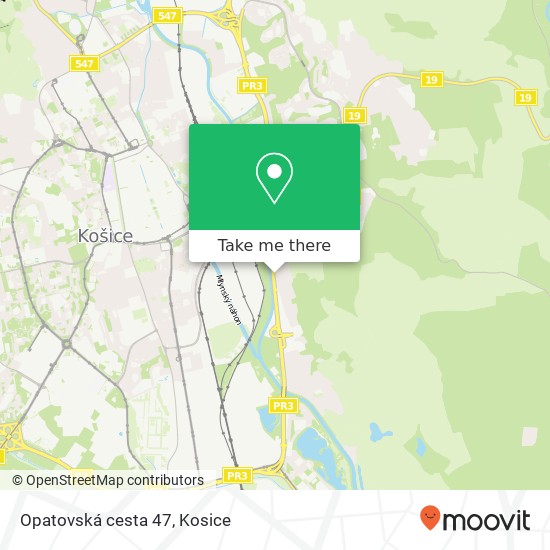 Opatovská cesta 47 map