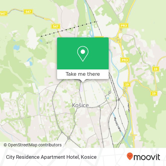 City Residence Apartment Hotel map