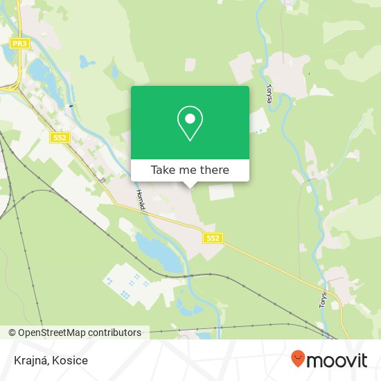 Krajná map