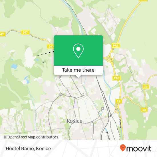 Hostel Barno map