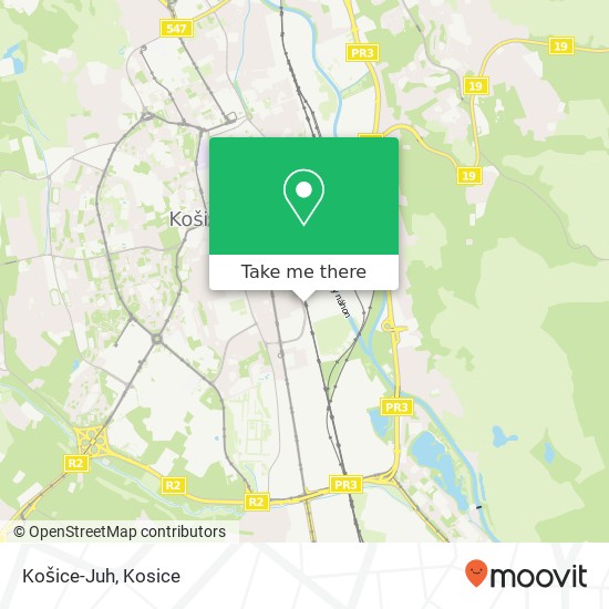 Košice-Juh map