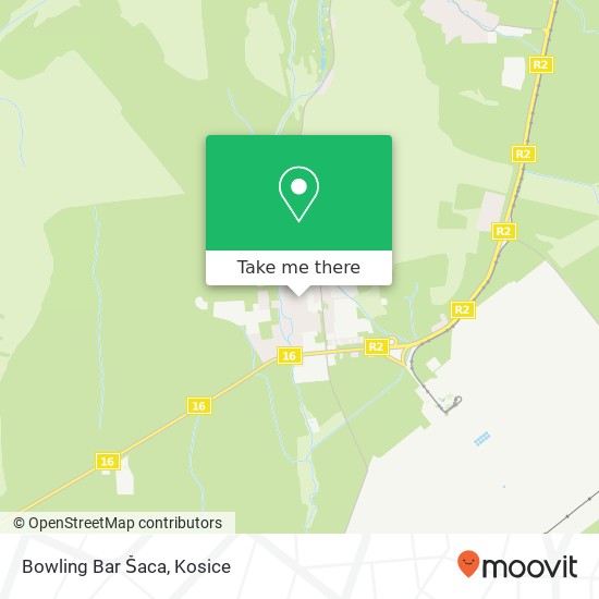 Bowling Bar Šaca map