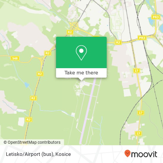 Letisko/Airport (bus) map