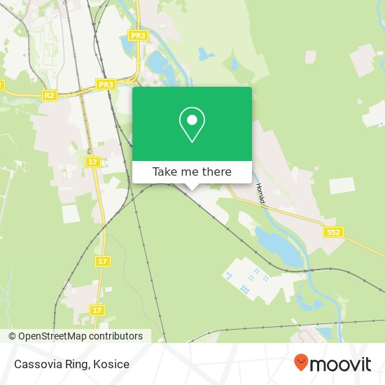 Cassovia Ring map