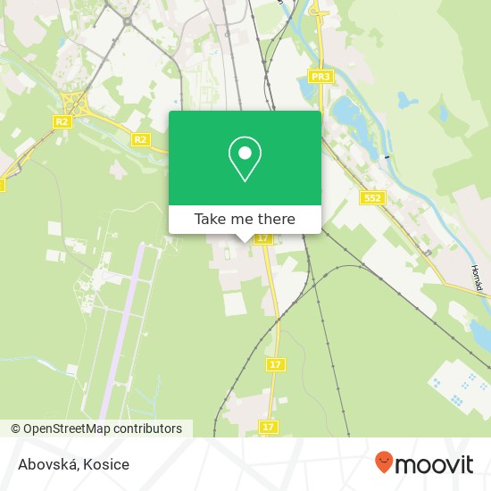 Abovská map