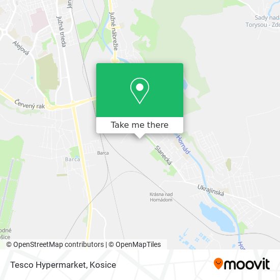 Tesco Hypermarket map