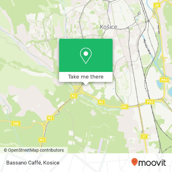 Bassano Caffé map