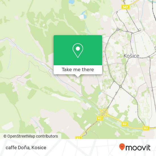 caffe Doňa map