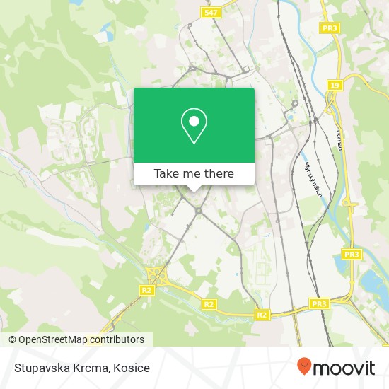 Stupavska Krcma map