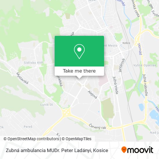 Zubná ambulancia MUDr. Peter Ladányi map