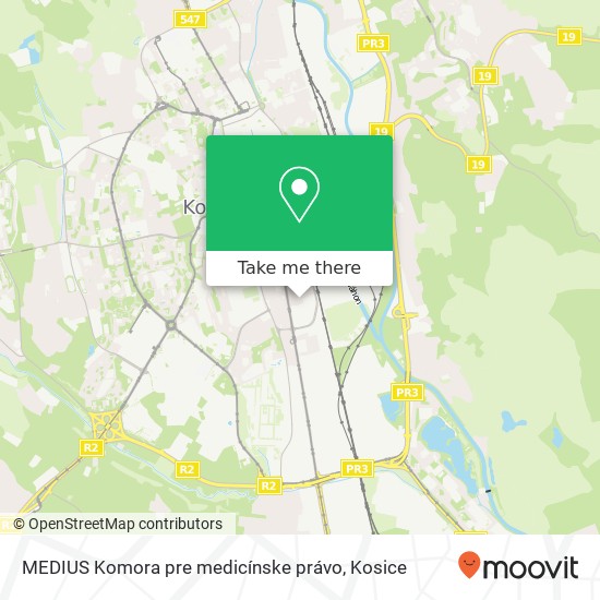 MEDIUS Komora pre medicínske právo map