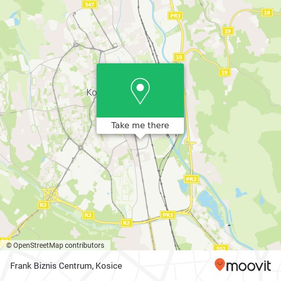 Frank Biznis Centrum map