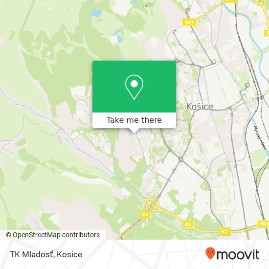 TK Mladosť map