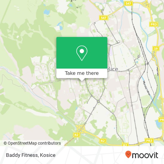 Baddy Fitness map