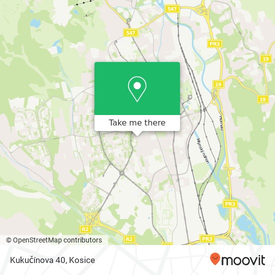 Kukučínova 40 map