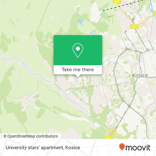 University stars' apartment map