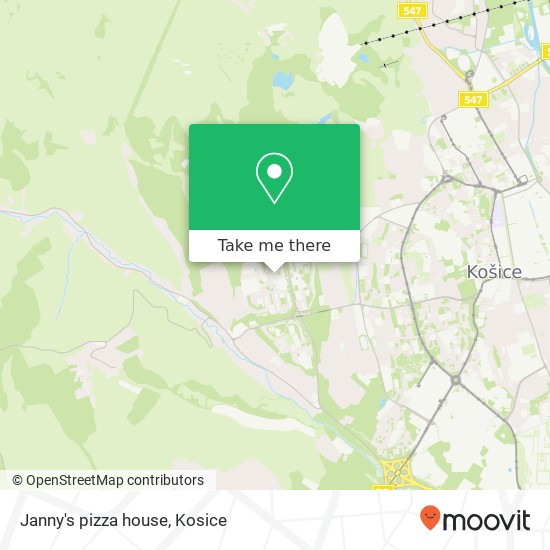 Janny's pizza house map