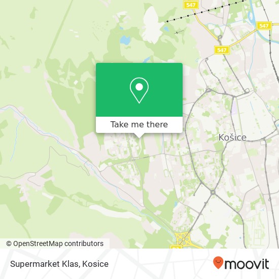 Supermarket Klas map