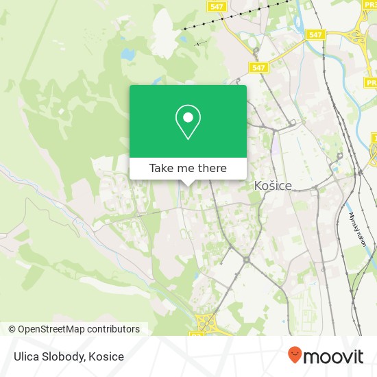 Ulica Slobody map