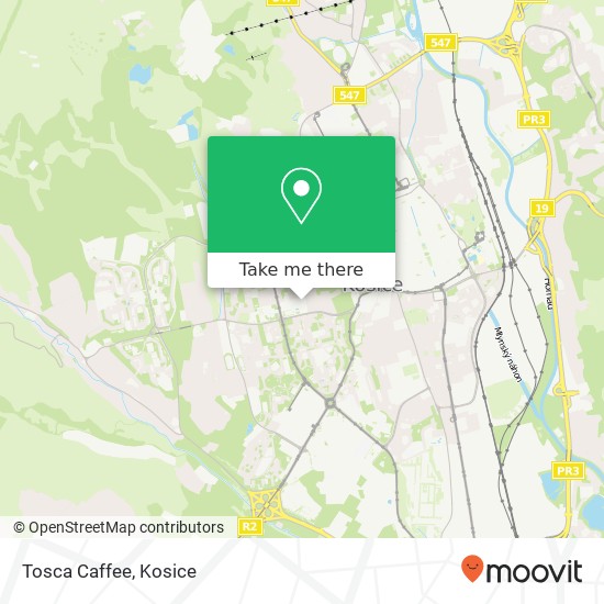 Tosca Caffee map