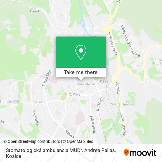 Stomatologická ambulancia MUDr. Andrea Pallas map