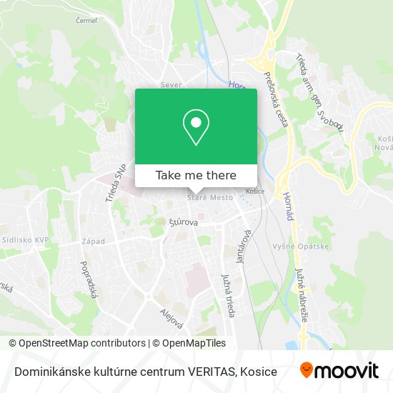 Dominikánske kultúrne centrum VERITAS map