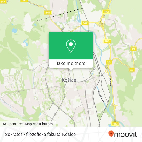 Sokrates - filozofická fakulta map