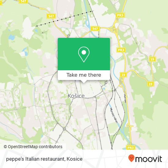 peppe's Italian restaurant map