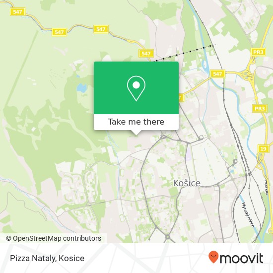 Pizza Nataly map