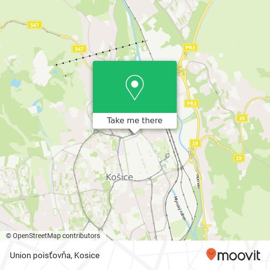 Union poisťovňa map