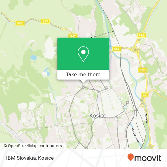 IBM Slovakia map