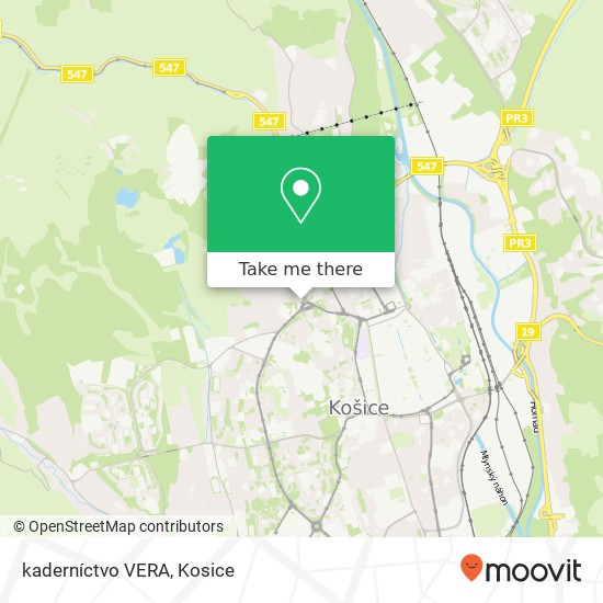 kaderníctvo VERA map