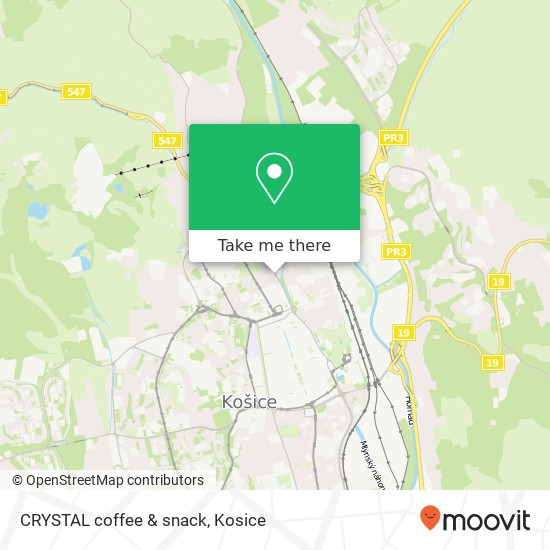 CRYSTAL coffee & snack map