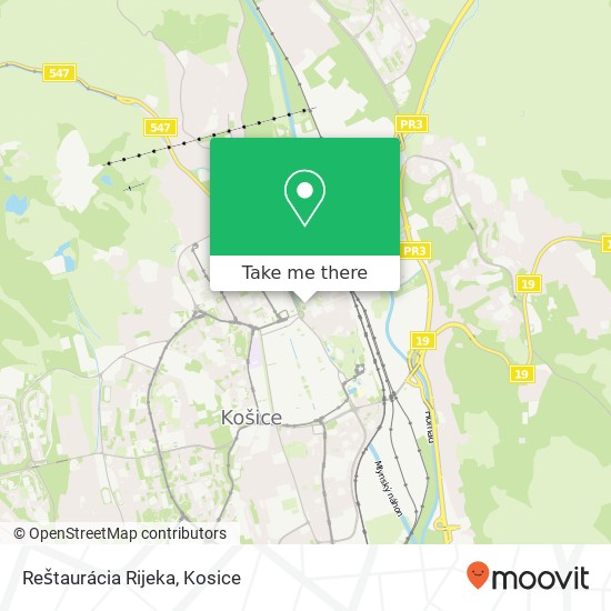 Reštaurácia Rijeka map