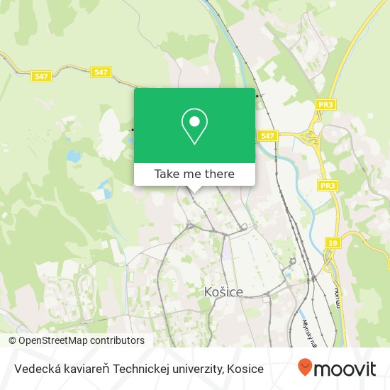 Vedecká kaviareň Technickej univerzity map