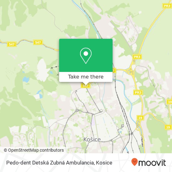 Pedo-dent Detská Zubná Ambulancia map