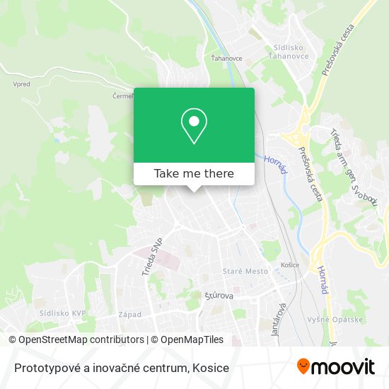 Prototypové a inovačné centrum map