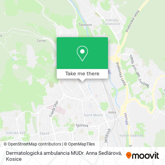 Dermatologická ambulancia MUDr. Anna Sedlárová map