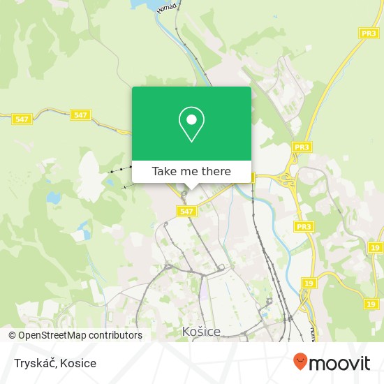 Tryskáč map